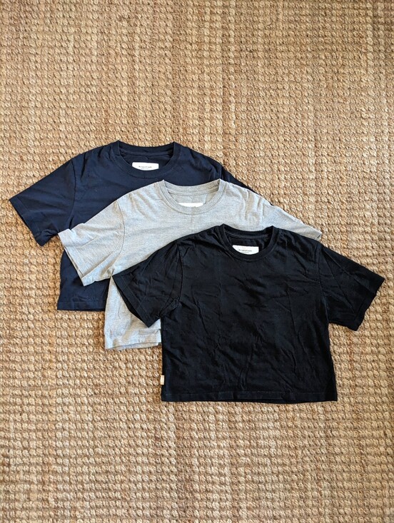 Province Of Canada Tops - Three Province Of Canada Monday Crop Tshirts Gray Navy Black Small